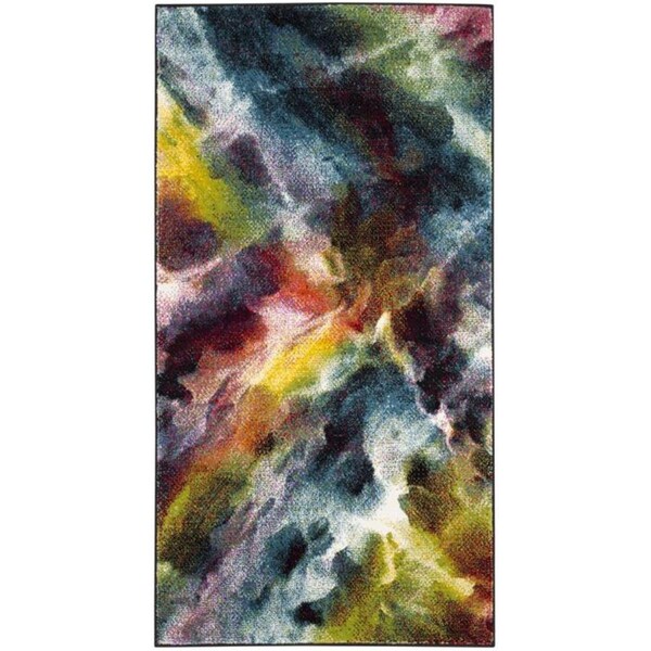 Flowers First 2 ft. 7 in. x 5 ft. Galaxy Power Loomed Area Rug, Multi Color - Small Rectangle FL1874466 - main